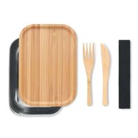 PORTAPRANZO IN ACCIAIO E BAMBOO
